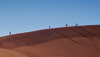 Namib Desert - Sossusvlei, Hardap region, Namibia, Africa: Hikers on Big Daddy sand dune - photo by B.Cain