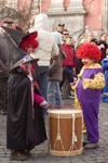 Slovenia - Ljubliana: Pust celebrations - clown and witches - photo by I.Middleton