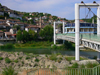 Berat, Albania: suspension bridge of the river Osum - photo by J.Kaman