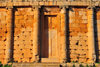 Tombeau de la Chrtienne - Tipasa wilaya, Algeria / Algrie: Great royal mausoleum of Mauritania - 4 doors face the 4 cardinal points, the mouldings have the appearance of a large cross | Mausole Royal de Maurtanie - aux 4 points cardinaux se dressent 4 portes, dont les moulures ont l'aspect d'une grande croix - photo by M.Torres