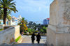 Algiers / Alger - Algeria: floral clock park - going down the Forum stairs | parc de l'horloge florale - escalier du Forum - photo by M.Torres