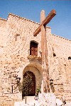 Majorca / Mallorca: the cross - Plaa Almoina (photographer: Miguel Torres)