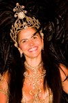 Rio de Janeiro, RJ, Brasil / Brazil: generous smile from the queen of the drums section - Carnival dancer - Mocidade Independente de Padre Miguel samba school / rainha de bateria  - escola de samba Mocidade Independente de Padre Miguel - photo by D.Smith