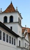 So Paulo, Brazil: bell tower of the Anchieta church, Patio do Colgio - a Jesuit church built where the city of So Paulo was founded in 1554 by Manuel da Nbrega and Jos de Anchieta - photo by M.Torres