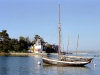 France - Brittany / Bretagne - 29100 Douarnenez (Finistre dep.): old wooden yacht (photo by Tim Marshall)