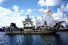 Bandar Seri Begwan / BWN: stone boat - Omar Ali Saifuddin mosque (photo by Bernard Cloutier)