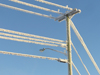 Yellowknife, Northwest Territories, Canada: frozen telephone wires in Canada - photo by Air West Coast