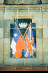 Antofagasta, Chile: British and Chilean flags - Plaza de Armas - photo by D.Smith