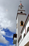 Bogota, Colombia: bell tower of Monserrate basilica - Monserrate Hill - pilgrim destination - Baslica del Seor de Monserrate - Santa Fe - photo by M.Torres