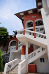 Goma, Nord-Kivu, Democratic Republic of the Congo: stairs at Kap Kivu Hotel - photo by M.Torres