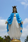 Brazzaville, Congo: Virgin Mary sculpture (1885) in the gardens of the Cathedral of the Sacred Heart, the oldest statue in Congo - Cathdrale du Sacr Cur - Quartier de l'Aiglon - photo by M.Torres