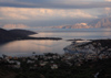 Crete, Greece - Elounda, Lassithi prefecture: the bay from above - boats returning to port - photo by A.Dnieprowsky