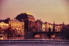 Czech Republic -  Prgue: National Theatre and Legii Bridge at sunrise / Narodni divadlo i most Legii (photo by M.Gunselman)