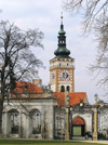 Czech Republic - Mikulov: view from the chateau garden towards St. Wenceslas church - photo by J.Kaman