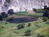 Russia - Dagestan - Tsumada rayon: pond and corn fields (photo by G.Khalilullaev)