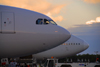 Punta Cana, Dominican Republic: aircraft noses - Airbus A330-200 and Boeing 747-341 - Punta Cana International Airport - PUJ / MDPC - photo by M.Torres