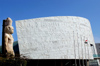 Egypt - Alexandria / El Iskenderia: the library - Bibliotheca Alexandrina - old an new - design by Snhetta (photo by John Wreford)