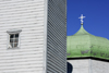 Estonia, Tallinn, Traditional wooden church detail - spire and dome - photo by J.Pemberton