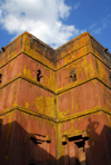 Lalibela, Amhara region, Ethiopia: Bet Giyorgis rock-hewn church - sun and shadows - UNESCO world heritage site - photo by M.Torres