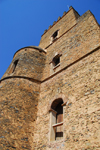 Gondar, Amhara Region, Ethiopia: Royal Enclosure - central tower of the palace of Fasiladas', son of the Catholic Emperor Susneyos - photo by M.Torres