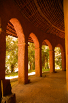 Lake Tana, Amhara, Ethiopia: Kebran Gabriel Monastery - arches - photo by M.Torres