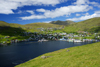 Vestmanna, Streymoy island, Faroes: a modern fishing village, built as an arch embracing a superbly sheltered natural harbour - Faroese harbours never freeze - photo by A.Ferrari