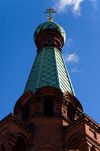 Finland - Tampere, Western Finland province - Pirkanmaa / Tampere Region - Orthodox church - roof top - Neo-Byzantine-style - Tuomiokirkonkatu 27 A - photo by Juha Sompinmki