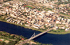 Finland - Rovaniemi / RVN (Lapin Lni): Bird's Eye View - Lapland - on the artic circle and home to Santa Klaus - Jtknkynttil bridge (photo by Miguel Torres)