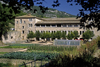 Gordes, Vaucluse, PACA, France: the vegetable garden at the Snanque Abbey, 12th century Cistercian, one of the best preserved in the world - abadi de Senhanca - photo by C.Lovell