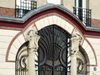 Le Havre, Seine-Maritime, Haute-Normandie, France: Doorway, Braque Building, 1904, Art Nouveau - rue Champlain - architect William Cargill - photo by A.Bartel