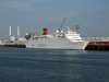 Le Havre, Seine-Maritime, Haute-Normandie, France: Peace Boat, Ocean Dream on the dock - photo by A.Bartel