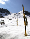 France / Frankreich -  Le Grand Bornand - Chinaillon - La Mulaterie (Haute Savoie): chair lift II (photo by K.White)