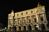 Paris, France: Opera Garnier - nocturnal view of Palace Garnier - the old Opera - built on the orders of Napoleon III, part of the Haussmann renovation - Beaux-Arts architecture and Second Empire architecture - Place de l'Opra - 9e arrondissement - photo by M.Torres