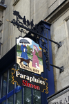 Paris, France: 'Parapluies Simon' - umbrella shop, Boulevard Saint-Michel - 6e arrondissement - photo by A.Bartel