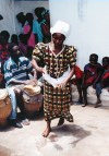 Aburi: dancer at House of Akonedi shrine (photo by Gallen Frysinger)