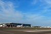 Gibraltar: Gibraltar International Airport, aka North Front Airport - runway and terminal building air side - photo by M.Torres