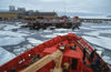 Qasigiannguit / Christianshab - arriving on the ferry Disko - photo by W.Allgower