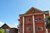 Tegucigalpa, Honduras: public building with Central American flags - photo by M.Torres