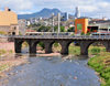 Tegucigalpa, Honduras: stone bridge over the Ro Choluteca - puente Mallol, link to Comayagela - photo by M.Torres