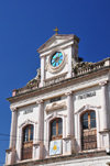 Tegucigalpa, Honduras: Masonic lodge - faade with terra cotta cornucopias - Logia masnica - Calle Morelos del Barrio Abajo - photo by M.Torres