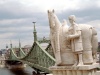 Hungary / Ungarn / Magyarorszg - Hungary - Budapest / Budapeste / BUD: Saint Istvan at the Liberation Bridge / Szabadsg hd  - Szent Istvan Kiraly (photo by M.Bergsma)