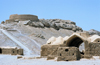 Iran - Yazd: tower of silence and domes - Dakmeh-ye Zartoshtiyan - photo by W.Allgower