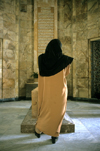 Iran - Shiraz: woman at the Mausoleum of Saadi - 13th century Persian sufi poet - Sa'diyeh settlement - photo by W.Allgower