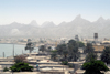 Iran - Hormuz / Hormoz island: roof tops and montains - photo by M.Torres