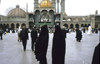 Iran - Qom / Ghom / Qum / Kum: courtyard of the Fatima al-Masumeh Shrine - photo by W.Allgower