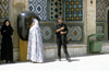 Iran - people at a public phone - photo by W.Allgower