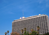 Tel Aviv, Israel: the seafront Hilton Hotel and sky - photo by M.Torres