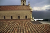 Italy / Italia - Conca Dei Marini (Campania, Provincia di Salerno): church at dusk - overlooking the Tyrrhenian Sea (photo by M.Gunselman)