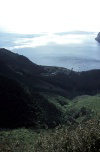 Juan Fernandez islands - Robinson Crusoe island: view from mirador Selkirk towards San Juan Bautista (photo by Willem Schipper)