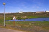 Kerguelen island: Port-aux-Francais - the only elephant seal crossing signs in the world! (photo by Francis Lynch)